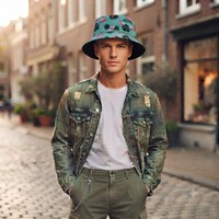Chapeaux Bob Réversibles en Gros, Double Face, Pliables, Imprimés, Casquettes de Pêcheur, pour Activités de Plein Air, Voyage, Randonnée, Plage, Unisexe