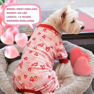 ZYZ PET Dog Pajamas Puppy Shirt Soft Cotton Dog Apparel Accessories Dog Clothes For Small Dogs Warm Apparel