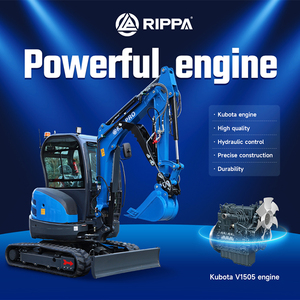 Mini-excavatrice RIPPA R32 3200 kg, moteur certifié CE EURO5 CPA, excavatrice sur chenilles pour travaux de construction de grande et petite envergure - Product Image 6