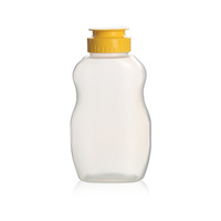 Hoch temperatur sichere Flip-Top-Kappe PP Plastic Squeeze Ketchup Flasche 350g 12 oz für Tomatensauce Chili Knoblauch Sauce Behälter