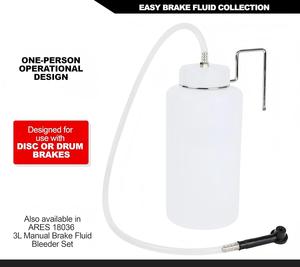 Botella de Depósito de Líquido de Frenos de 1L con Conector de Goma y Gancho para Servicio de Frenos de Automóviles - Product Image 3