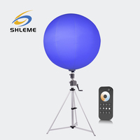 Tour d'éclairage de scène à ballon gonflable 200W à led portable RVB