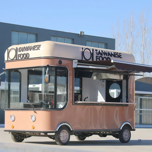 Mobile Food Truck with Full Kitchen <b>Concession</b> Food <b>Trailer</b> Fully Equipped Stainless Steel 4 Wheel Hotdog Ice Fast Food - Product Image 2