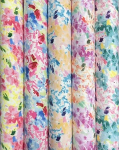 Nouvelle peinture à l'huile <span class=keywords><strong>papillon</strong></span> Design 95% Polyester 5% Spandex 4 voies Stretch Spandex tissu pour vêtements femmes robe vêtements - Product Image 4