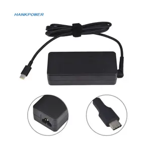 Cargador rápido de 65W, 45W, USB-C, para portátil HP tipo C, Cable de fuente de alimentación CA