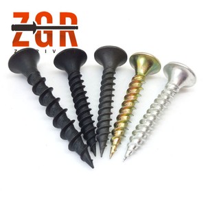 Wood Drywall Screw Black Phosphated Bugle Head Gypsum Screw 3.5*25mm Self Tapping Drywall Screws