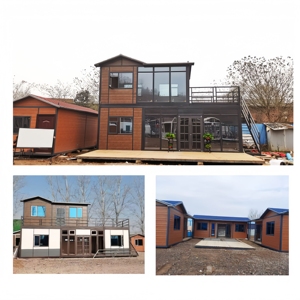 Nhà Nhỏ 3 Phòng Ngủ Gấp Mở Rộng Container Nhà Đúc Sẵn Mô-đun Sang Trọng Thiết Kế Hiện Đại Văn Phòng Xây Dựng Phòng Khách - Product Image 3