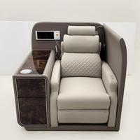 Nouveau Fauteuil Électrique Haut de Gamme 2025 au Design Moderne et Simple, Fauteuil Inclinable Médical de Massage Écologique avec USB en Bois pour Réception et Négociation