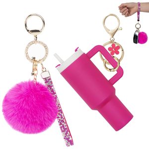 <b>Mini</b> Cup Keychain <b>Mini</b> Tumbler Keychain Chapstick Holder for Women Girls Bag Purse Handbag <b>Backpack</b> - Product Image 1