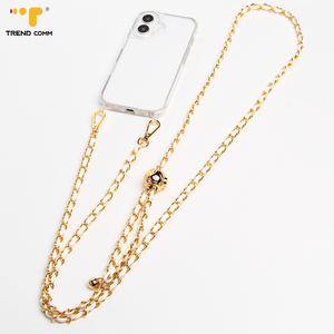 TPU Chất liệu iPhone 16 Tương thích trường hợp điện thoại với kim loại PU Túi da chuỗi điện thoại dây buộc treo cổ điện thoại di động Dây đeo - Product Image 1