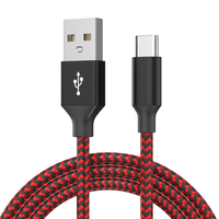 Câble de charge USB C 1m 2m 3m en nylon tressé, câble de charge rapide pour Samsung, charge rapide de type C
