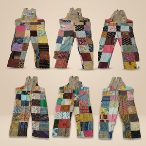 Mono de Verano para Mujer, Estilo Boho Hippie, Estampado Floral, 100% Algodón, Cintura Elástica, Ecológico, Transpirable - RAWAT HANDICRAFTS - Product Image 2