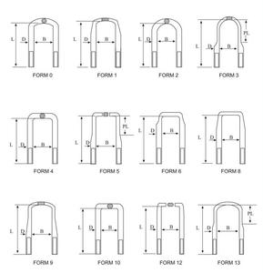 FAW Phía Sau CA151 Đôi Trục U Bolt Và Nut - Product Image 3