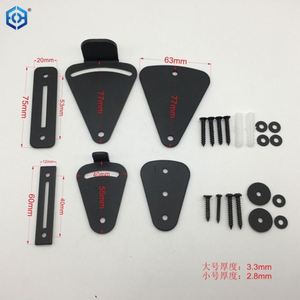 Black Carbon Steel Sliding <b>Barn</b> <b>Door</b> <b>Hardware</b> Slide Bolt Latch Lock for Wooden <b>Doors</b> - Product Image 6