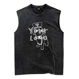 Mark's Top Pick 2025, camiseta sin mangas de gimnasio para hombre, sisas de gran tamaño, chaleco de Fitness de algodón 100%, estilo informal transpirable para Fitness deportivo - Product Image 1