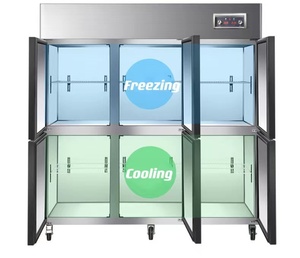 RUITAI Hot Sale Commercial Double-Temperature 6 Door Refrigerator Freezer Cooler for Restaurant Kitchens - Product Image 6