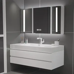 Cina all'ingrosso lavabo a parete mobile da bagno moderno mobile da bagno in Pvc Hotel Vanity bagno