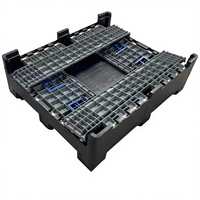 Emballage personnalisable, durable, écologique, boîte de palette logistique pliable, réutilisable, conteneur de stockage pliable, empilable