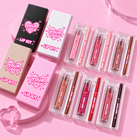 Ensemble de gloss et crayon à lèvres vegan hydratant longue tenue waterproof, marque privée