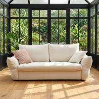 Modernes Cloud Modulares Verstellbares Ecksofa L-förmiges Wohnzimmer Schlafsofa mit Stauraum