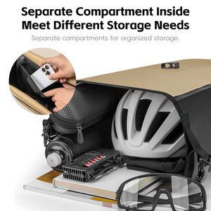Sacoche de vélo WEST BIKING à fixation rapide, grande capacité 28L, imperméable, stable, pour randonnée et cyclisme, sac de rangement à bandoulière - Product Image 6
