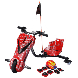 Trottinette électrique à trois roues pour enfants, siège en plastique, lumières, 36V <span class=keywords><strong>350W</strong></span>, jouet d'extérieur pour enfant, vitesse maximale de 15 km/h, charge maximale de 100 kg - Product Image 1