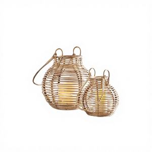 Linternas Tradicionales Vietnamitas Hechas a Mano con Bambú Tejido, Color Personalizado, Lámpara Colgante de Jardín, Portavelas y Frascos - Product Image 1