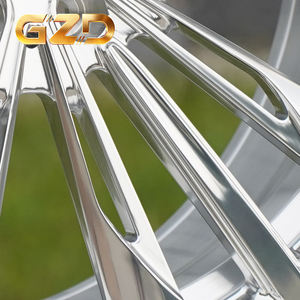 Rines de Aleación Forjados Personalizados GZD 5x112 5x120 de 18 19 20 21 22 Pulgadas con Acabado Cromado Brillante y Tapa Central Flotante para <span class=keywords><strong>Tesla</strong></span>, BMW, Benz - Product Image 4