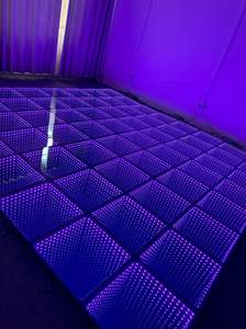 Metruss Infinity Fast Setup DJ Light 2ft por 2ft Wireless 3D Mirror Magnet LED Dance Floor - Product Image 2