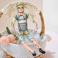 Poupée en peluche humanoïde personnalisée, corps entier en tissu imprimé, membres flexibles, articles de présentation de bureau pour importateurs de jouets OEM ODM