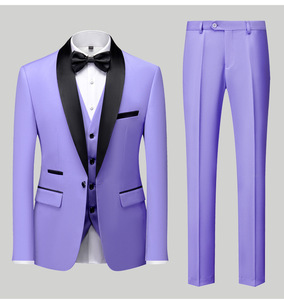 Trajes de boda blancos y rojos para hombre, trajes de novio con solapa, esmoquin para novio, chaqueta, <span class=keywords><strong>chaleco</strong></span> y pantalón para fiesta de negocios, <span class=keywords><strong>traje</strong></span> de 3 piezas - Product Image 4