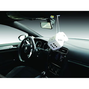Grands dés blancs pour cadeaux de voiture - Product Image 2