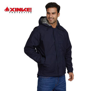 Chaqueta con capucha XK-012 para trabajo, gruesa, cálida y protectora para invierno, ropa de trabajo tipo uniforme de fábrica. - Product Image 5