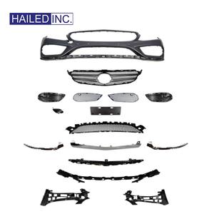 HAILED vente chaude Kits complets de carrosserie de pare-chocs de voiture avant pour <span class=keywords><strong>Mercedes</strong></span> Benz <span class=keywords><strong>Classe</strong></span> <span class=keywords><strong>C</strong></span> <span class=keywords><strong>Amg</strong></span> W205 2058801840 2058802440 2016 2017 - Product Image 1