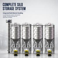 Silo à ciment modulaire à assemblage rapide, boulonné, 60T, 100T, 150T, réservoir de stockage de ciment en vrac pour centrale à béton mobile