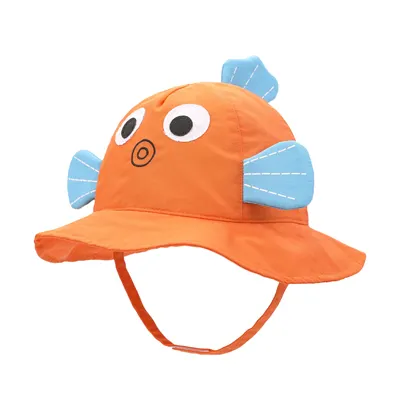 Kaavie漫画赤ちゃんフラップUV保護キャップ帽子子供の太陽は子供と赤ちゃんの太陽の帽子を持っています