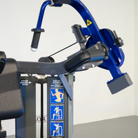 Peralatan Gym Latihan Bahu Komersial ROSEN Profesional MTS Hammer Strength Pin Loaded Dual Triceps Extension Machine