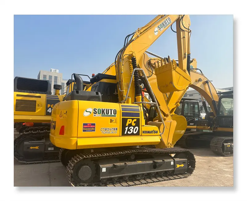 Используемый оригинальный Экскаватор komatsu pc130-7 komatsu130-8 гусеничный экскаватор строительные машины экскаваторы pc130 экскаваторы для продажи