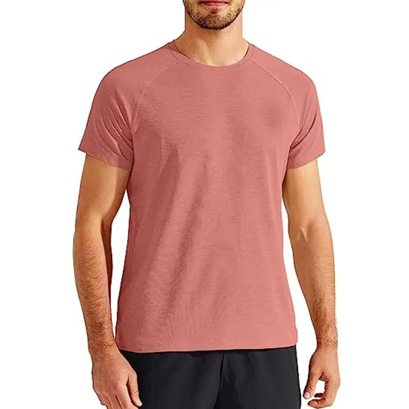 Camiseta blanca Lisa para hombre con logotipo privado personalizado, ropa deportiva para gimnasio y fitness