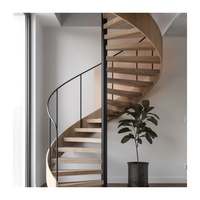 CBMMart intérieur moderne escalier en colimaçon acier échelle lustre forte panthère tampons acrylique plante support acier sous-sol fenêtre