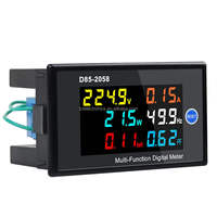 D85-2058 Monitor Panel LCD Digital AC Satu Fasa untuk Tegangan, Arus, Frekuensi, dan Daya D85-2058 Voltmeter