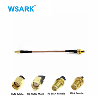 Kit de Conectores SMA Personalizados de Fábrica, Conector RP-SMA, Adaptador de Conector SMA para Pruebas de Línea de Producción de Antenas WiFi