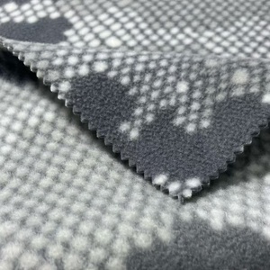Inverno Quente Dupla Face Escovado Um Lado Anti Pilling 340Gsm 100% Poliéster Polar Fleece Tecido Impresso para Cobertor De Vestuário - Product Image 2