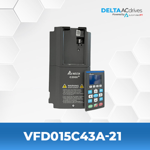 ไดรฟ์ปรับความถี่รุ่นใหม่แท้ VFD C2000+ ซีรีส์ VFD015C43A-21 1.5KW 2HP 460VAC 4A มีสินค้าในสต็อก - Product Image 1