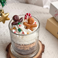 Lilin Aroma Kedelai Bentuk Unik Kue Jahe, Lilin Buatan Tangan untuk Dekorasi Rumah, Hadiah Pesta