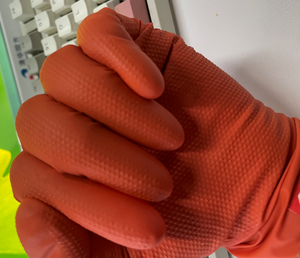 Gants jetables en nitrile sans poudre, sans latex, à texture diamant, de qualité industrielle, résistants, 8 mil, avec logo personnalisé - Product Image 6