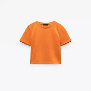 Bright Orange Crew Neck T-Shirt | Soft Cotton Comfort | Casual Summer Essential Top