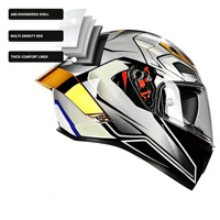 Casque de moto pour la ville, intégral, ABS, double visière, unisexe, du M au XXL, pour la conduite sur route