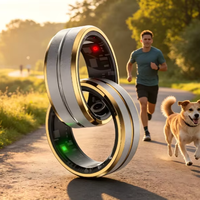 Anneau intelligent unisexe SR01 X1, vente flash, acier inoxydable, étanche IP68, suivi de la santé et de la forme physique avec contrôle par application