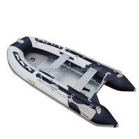 Bateau gonflable Semi-rigide Offre Spéciale, bateau à rames gonflable et bateau de pêche avec plancher et palettes en aluminium